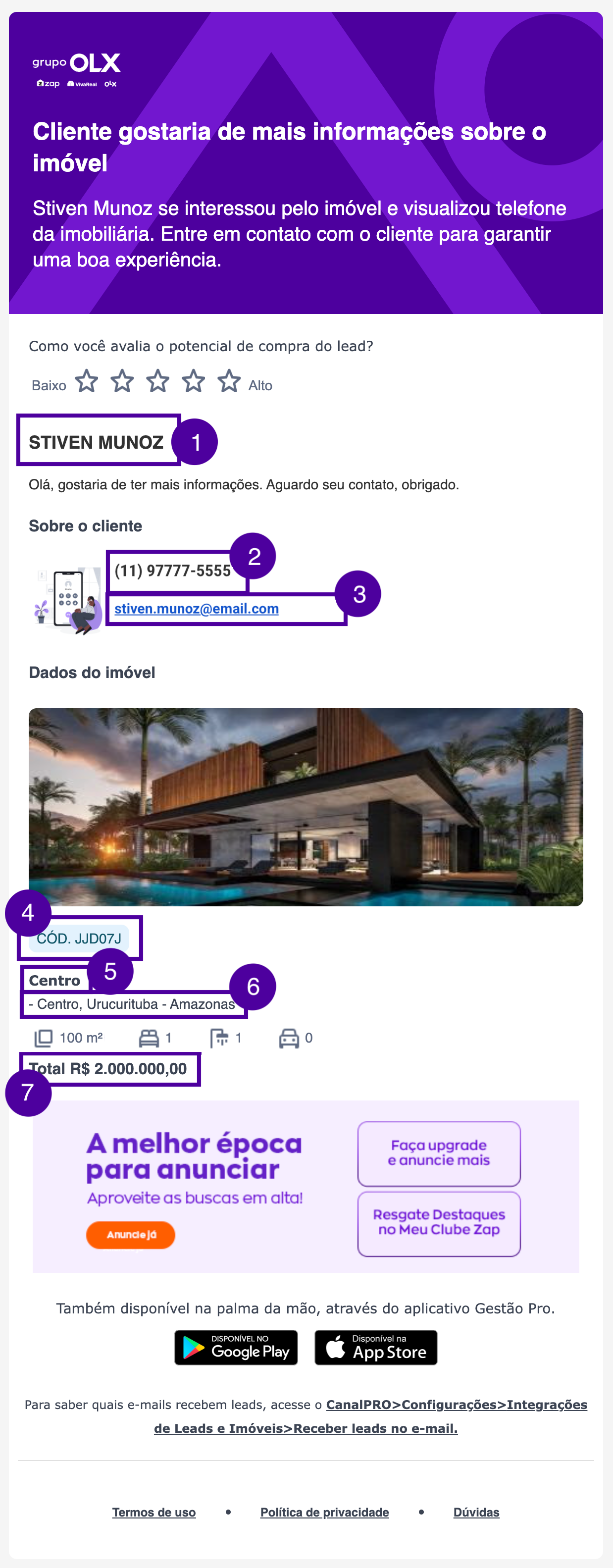 Email Lead